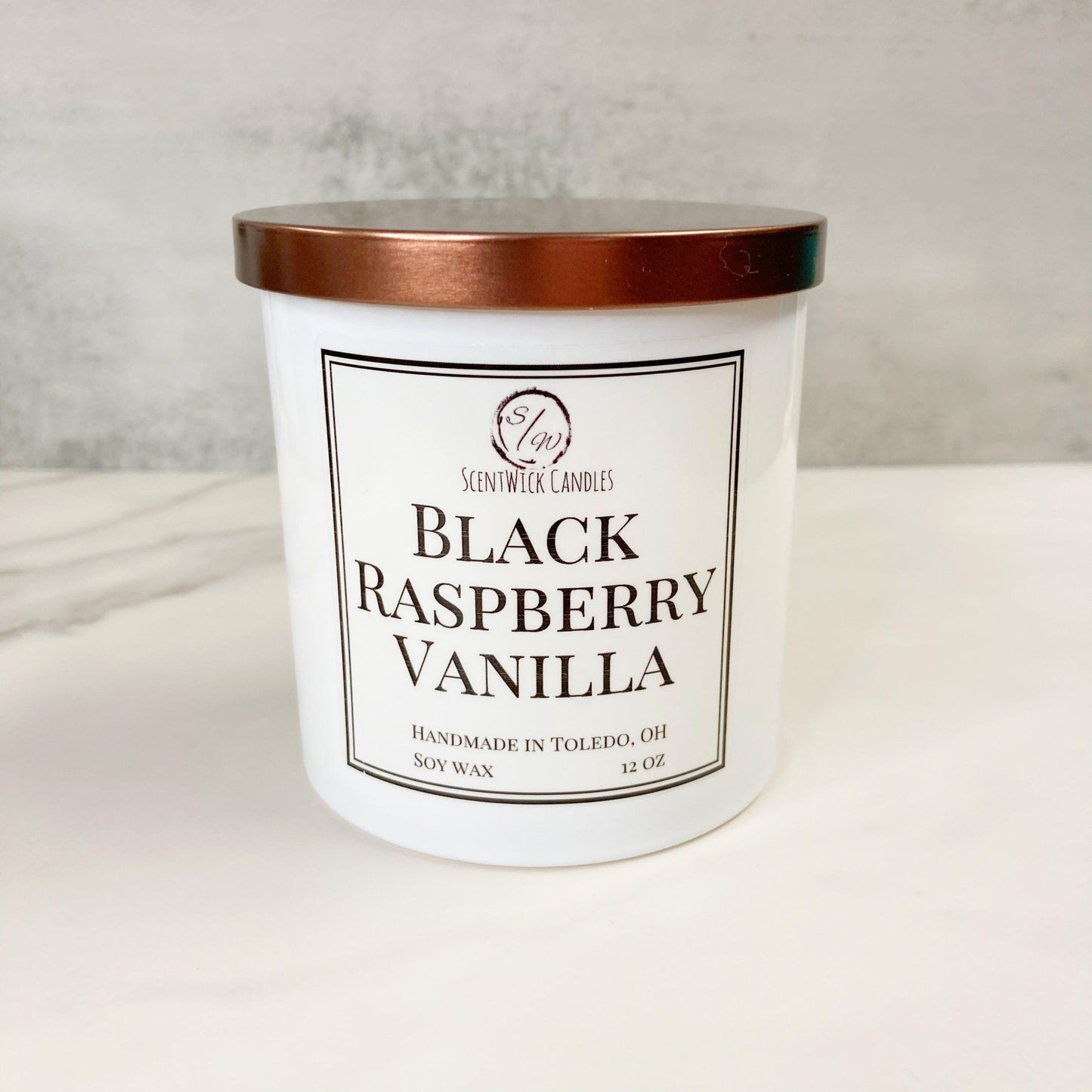 Black Raspberry Vanilla | The Copper & Gold Collection - ScentWick Candles