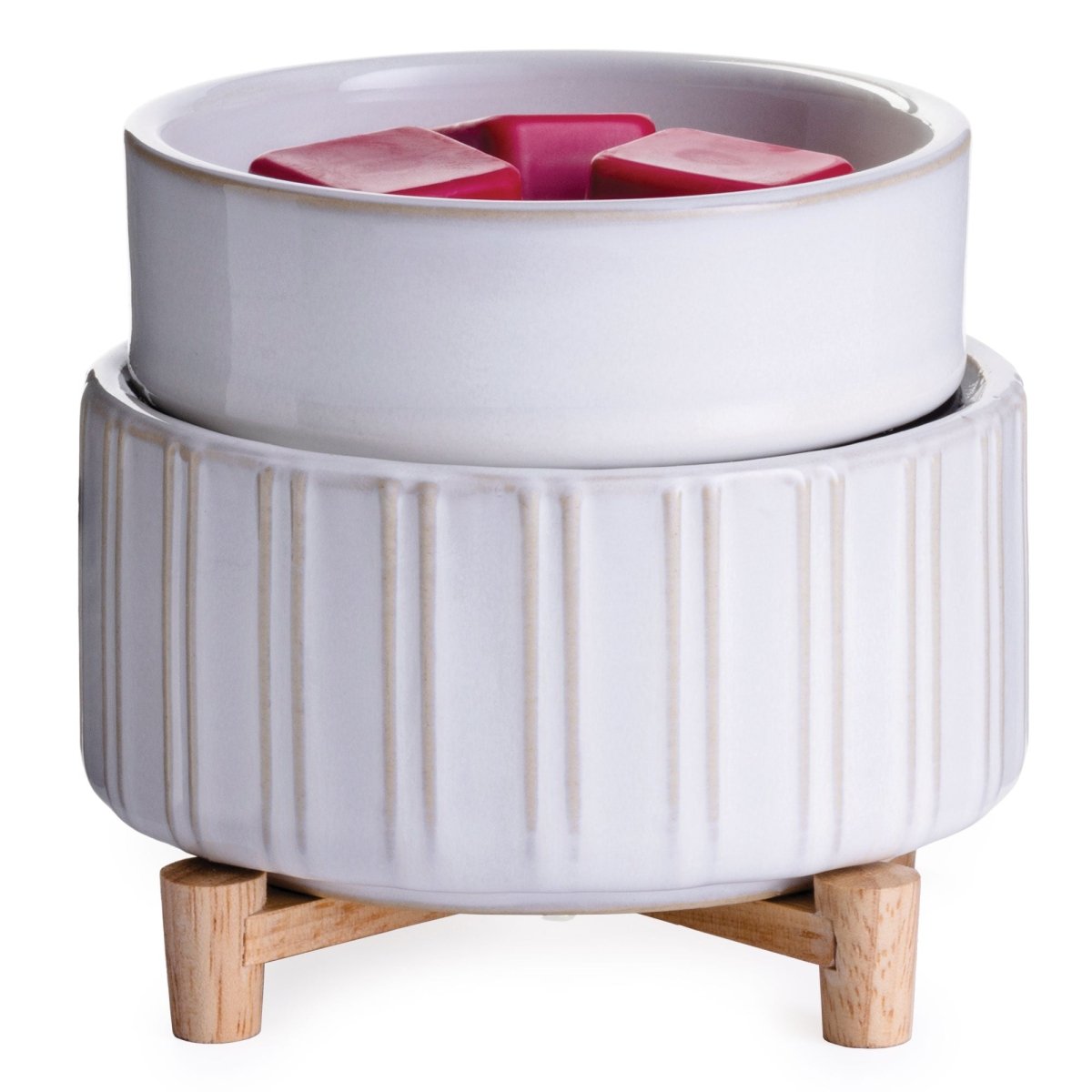 Ceramic & Wood 2-in-1 Classic Fragrance Wax Melt Warmer