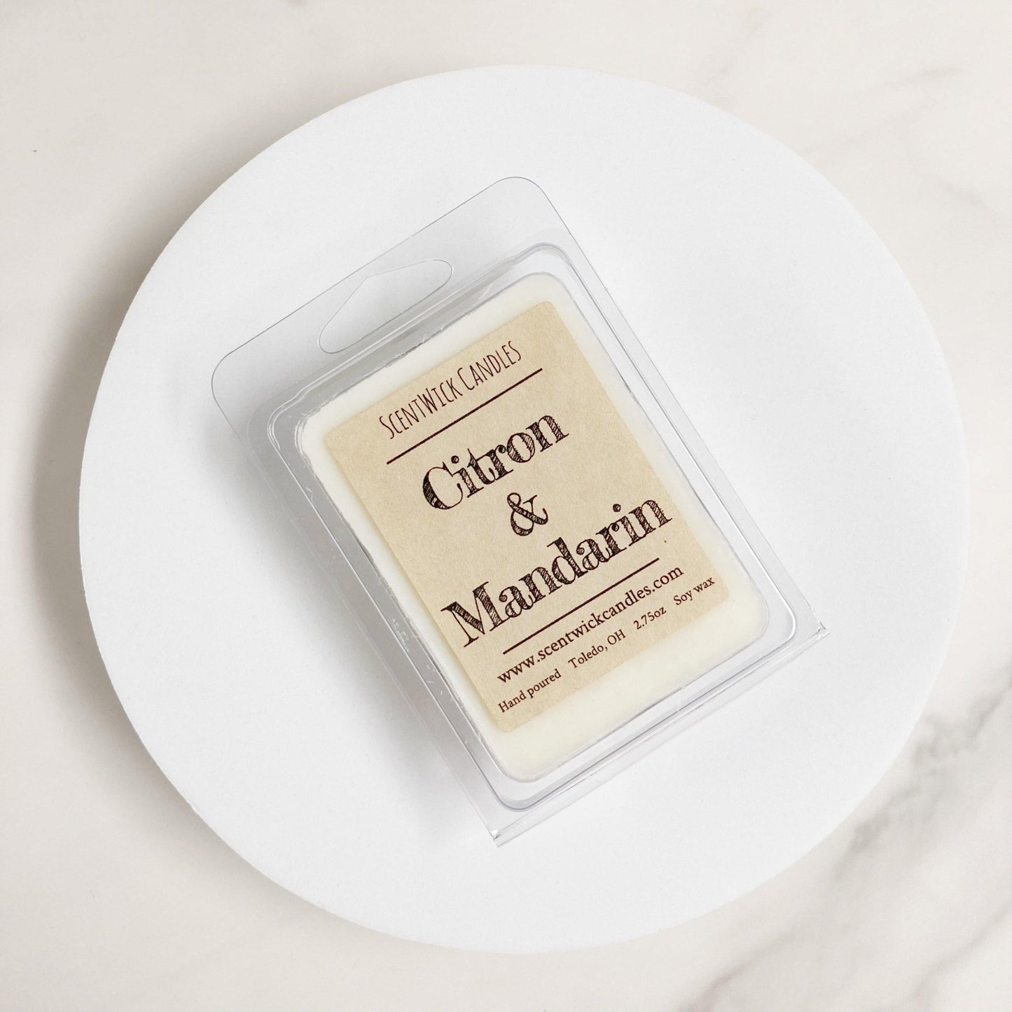 Citron Mandarin Wax Melt - ScentWick Candles