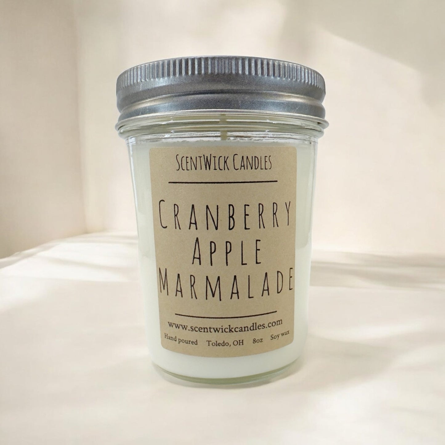 Cranberry Apple Marmalade Candle - ScentWick Candles