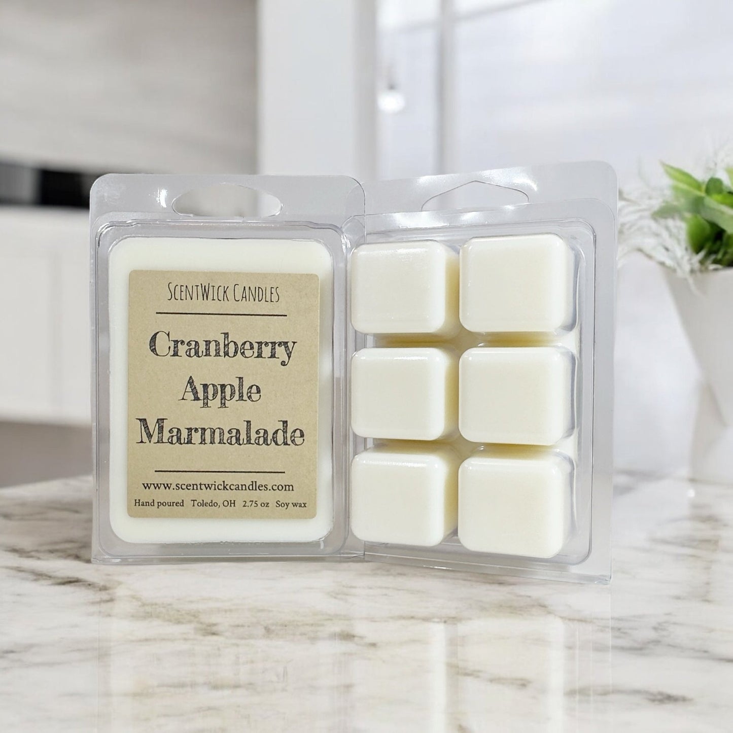Cranberry Apple Marmalade Wax Melt - ScentWick Candles