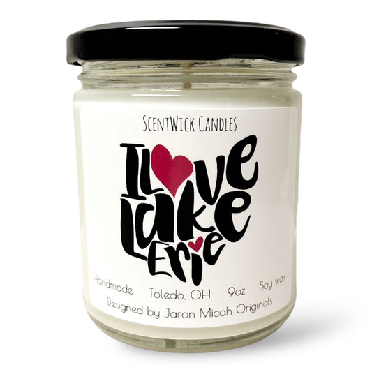 I Love Lake Erie Candle - ScentWick Candles