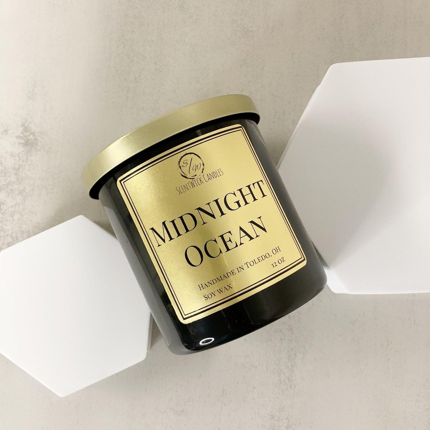 Midnight Ocean | The Copper & Gold Collection - ScentWick Candles