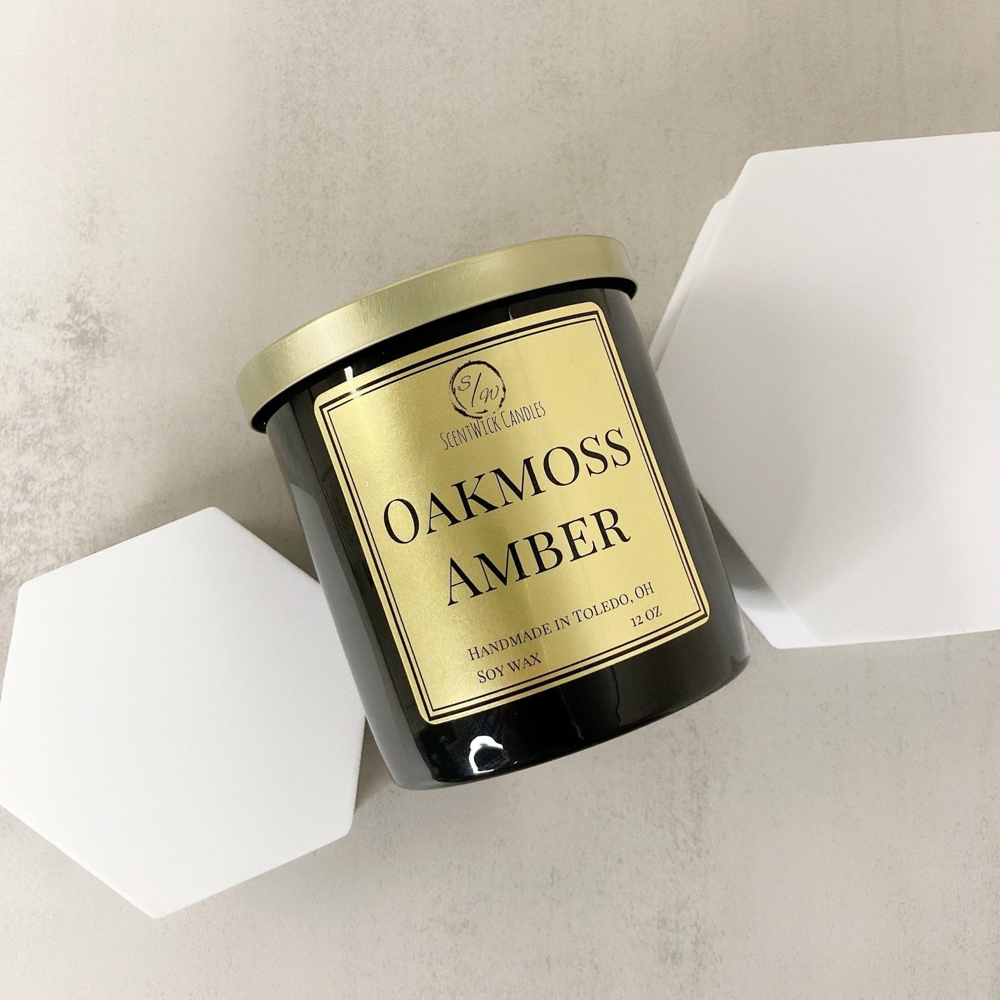 Oakmoss Amber | The Copper & Gold Collection - ScentWick Candles