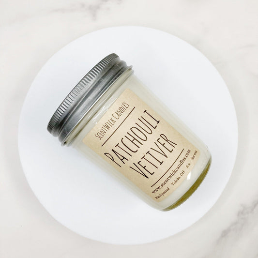 Patchouli Vetiver Candle - ScentWick Candles