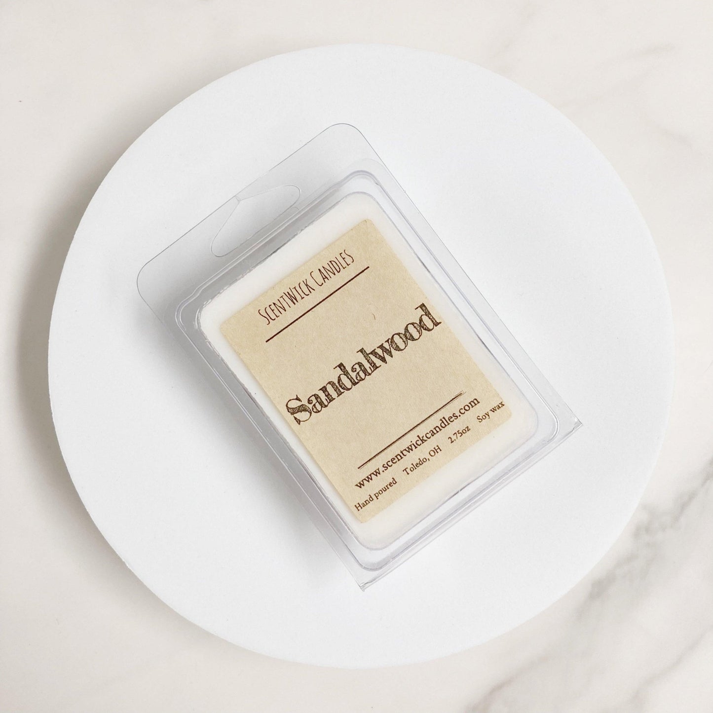 Sandalwood Wax Melt - ScentWick Candles