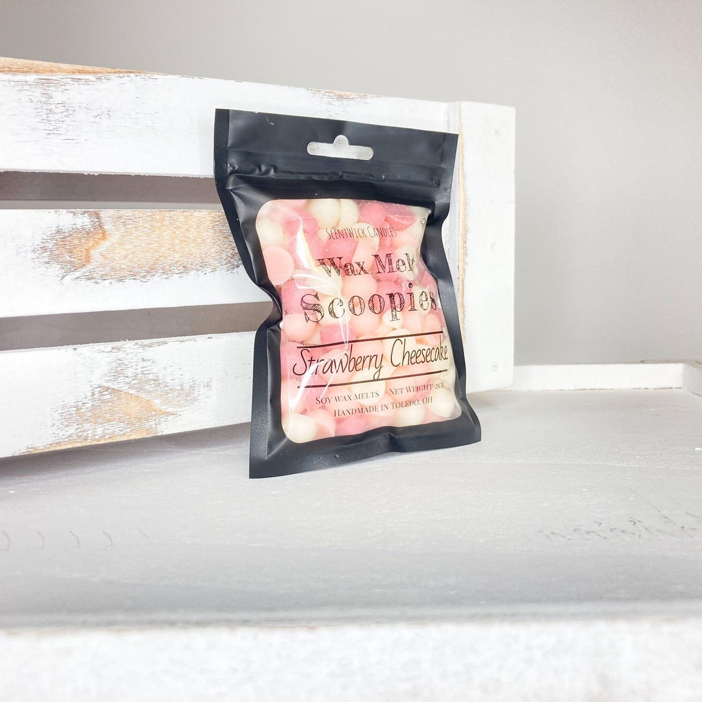 Strawberry Cheesecake Wax Melt Scoopies pack - ScentWick Candles
