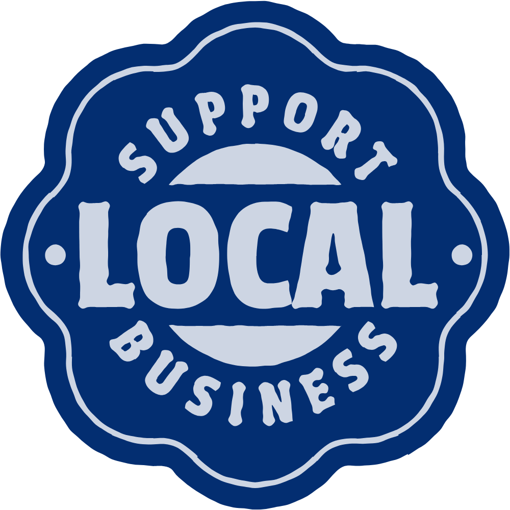 support local candle business badge