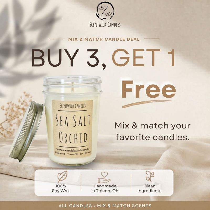 BUY 3, GET 1 FREE - SCENTWICK CANDLES