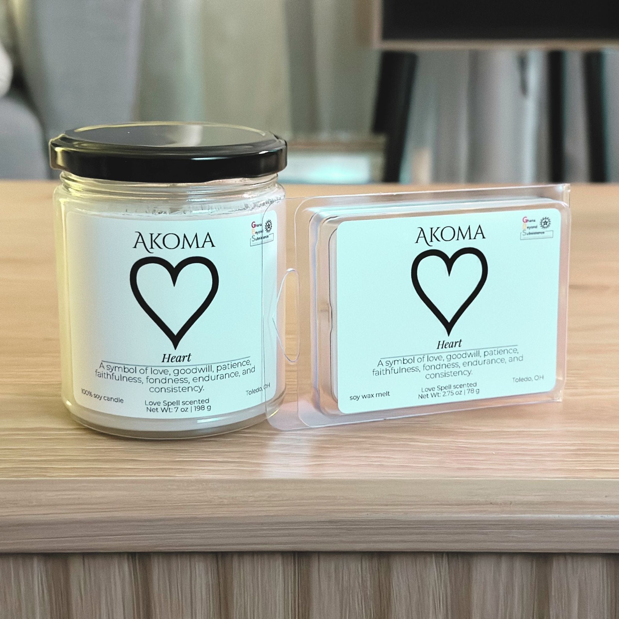 Akoma (Heart) - SCENTWICK CANDLES