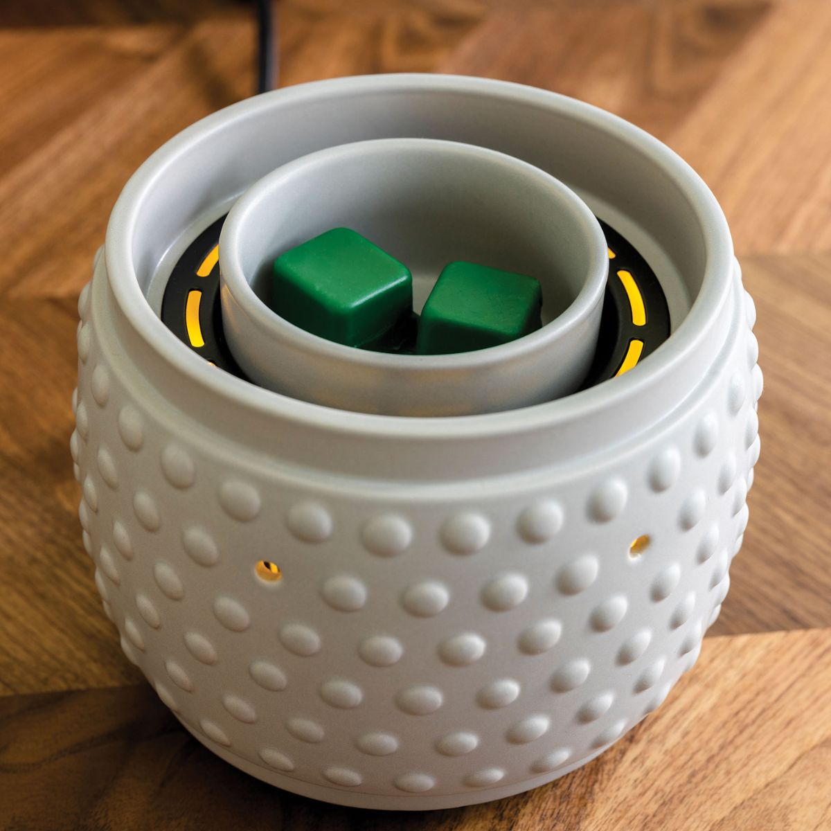 Beaded Slate Illuminaire Fan Wax Warmer Warmer - SCENTWICK CANDLES