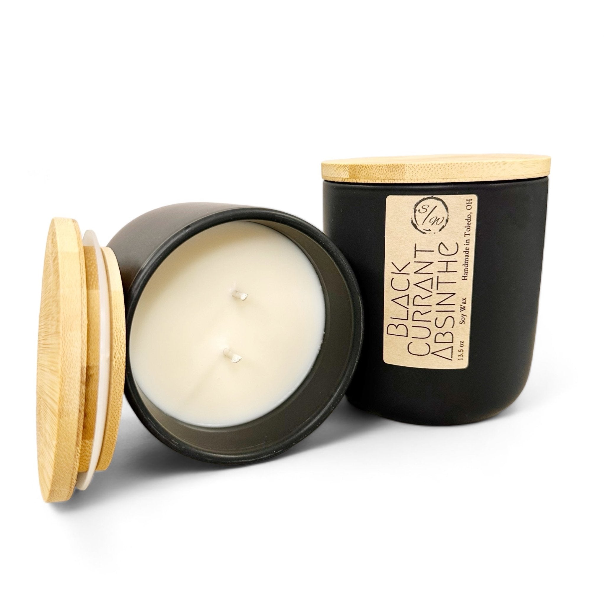 Black Currant Absinthe | The Minimalist Collection - ScentWick Candles