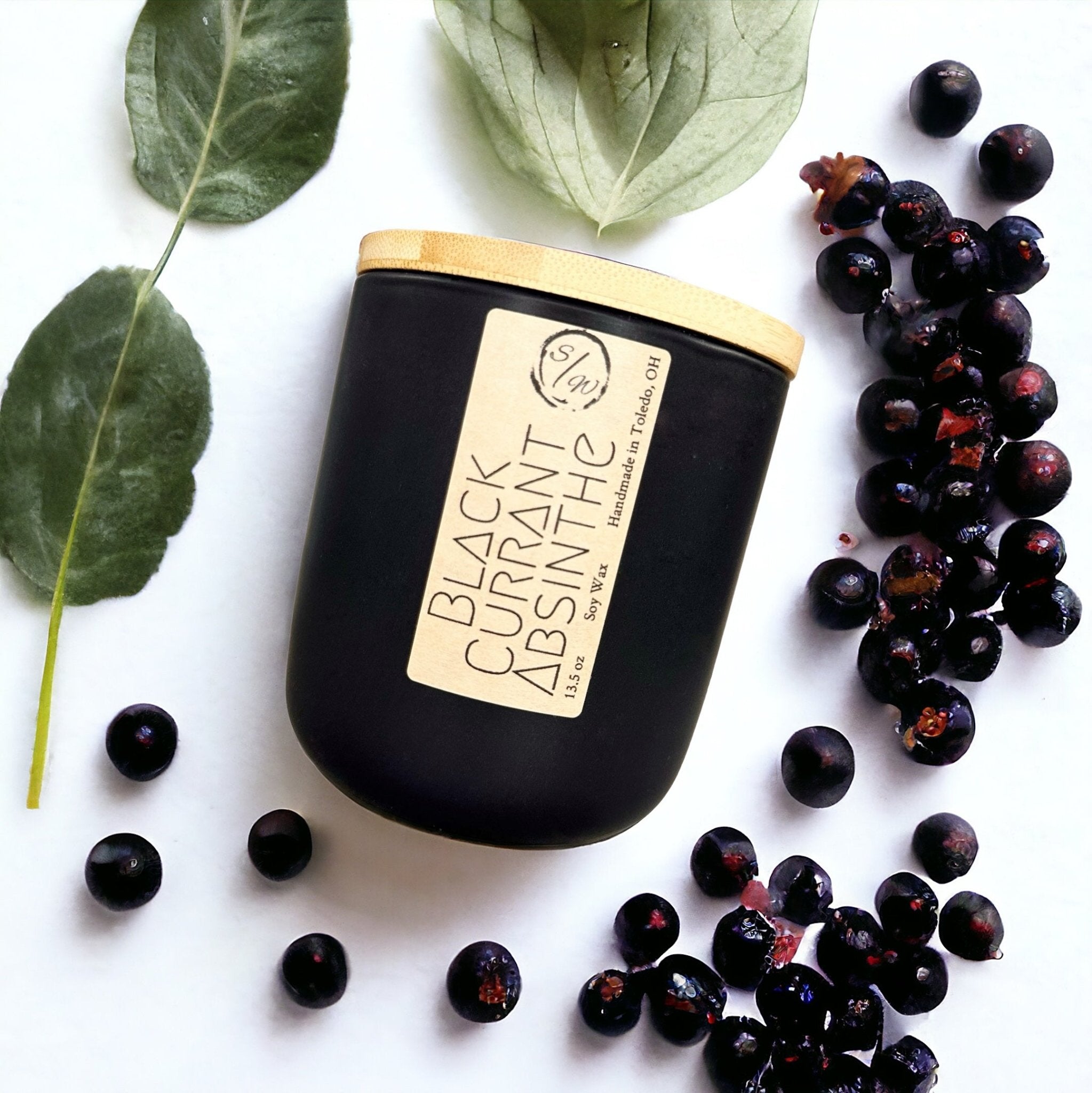 Black Currant Absinthe | The Minimalist Collection - ScentWick Candles