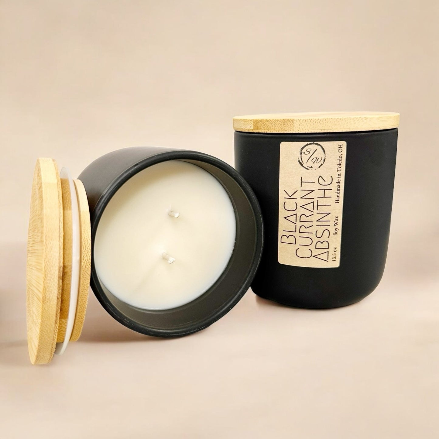 Black Currant Absinthe | The Minimalist Collection - ScentWick Candles