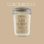 Black Raspberry Vanilla Candle - ScentWick Candles