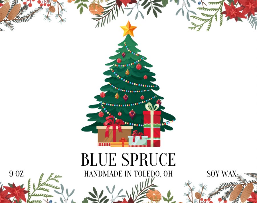 Blue Spruce Festive Candle | Limited Edition - ScentWick Candles