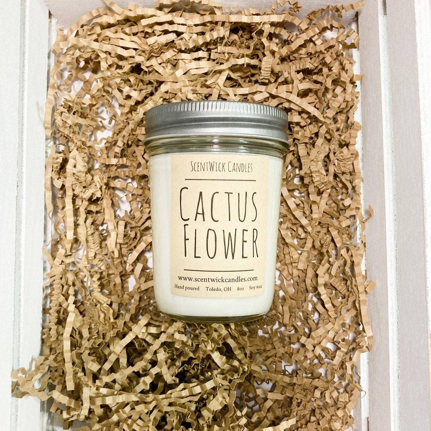 Cactus Flower and Jade Candle - ScentWick Candles