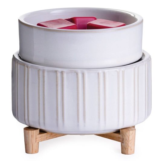Ceramic & Wood 2-in-1 Classic Fragrance Wax Melt Warmer