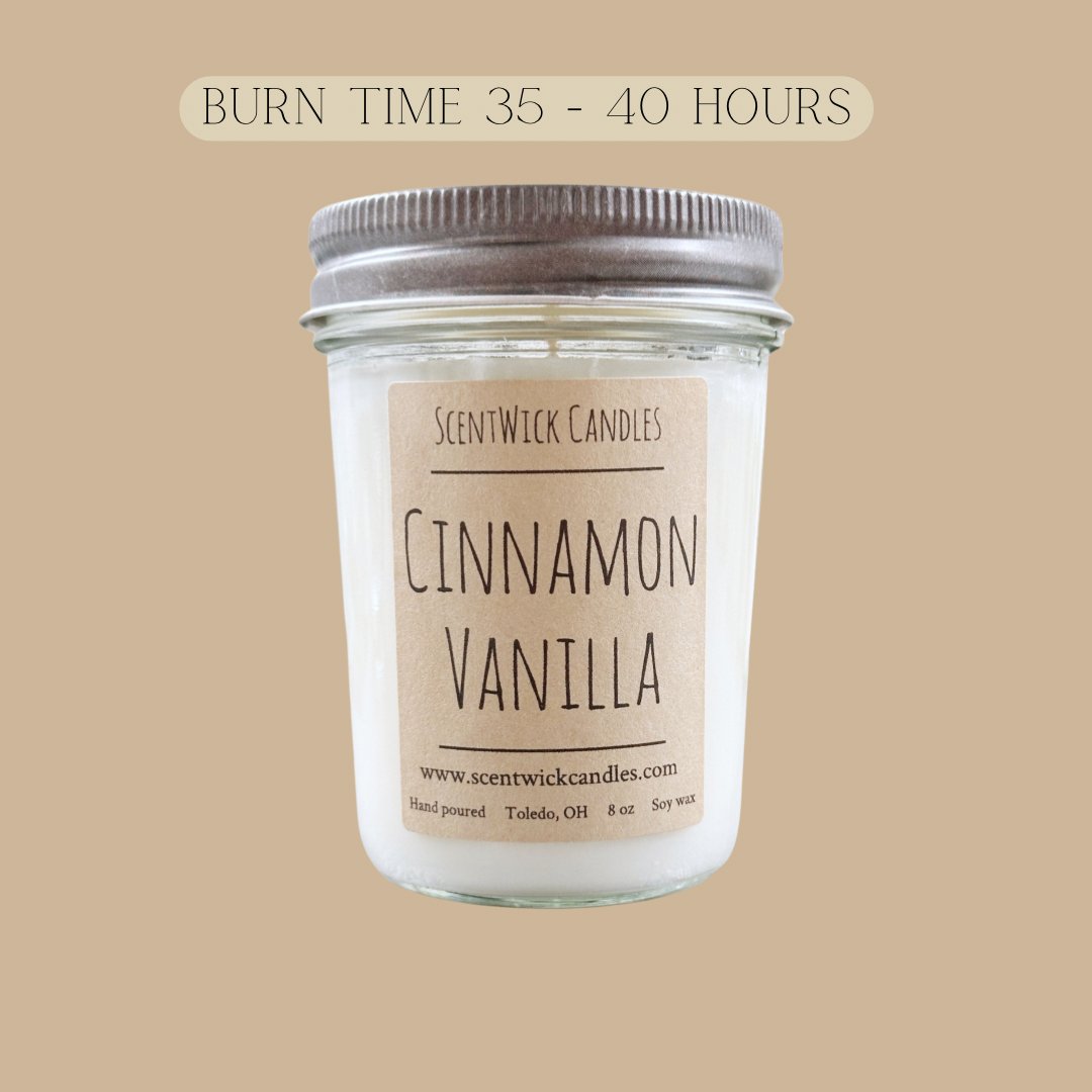 Cinnamon Vanilla Candle - ScentWick Candles