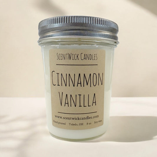 Cinnamon Vanilla Candle - ScentWick Candles