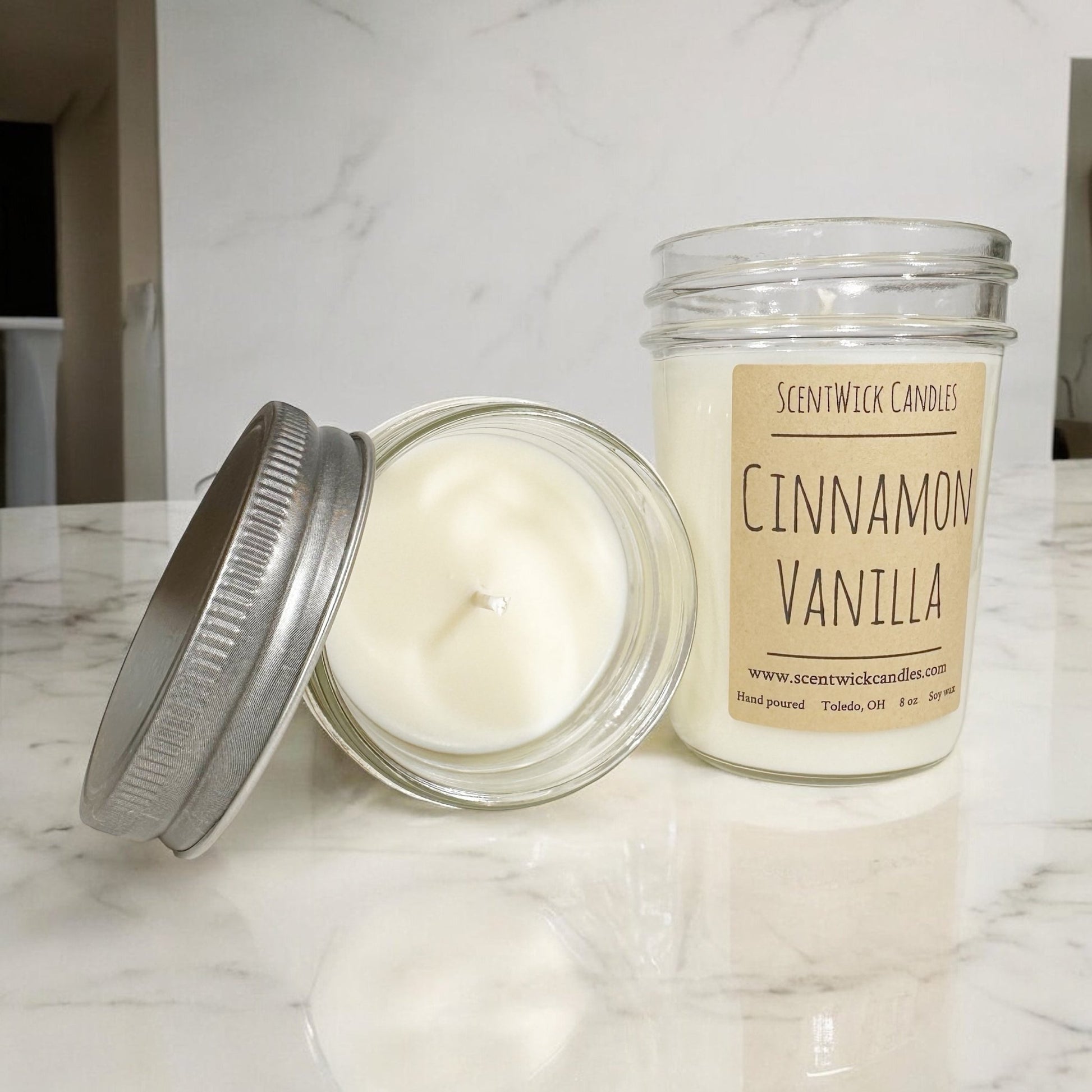 Cinnamon Vanilla Candle - ScentWick Candles