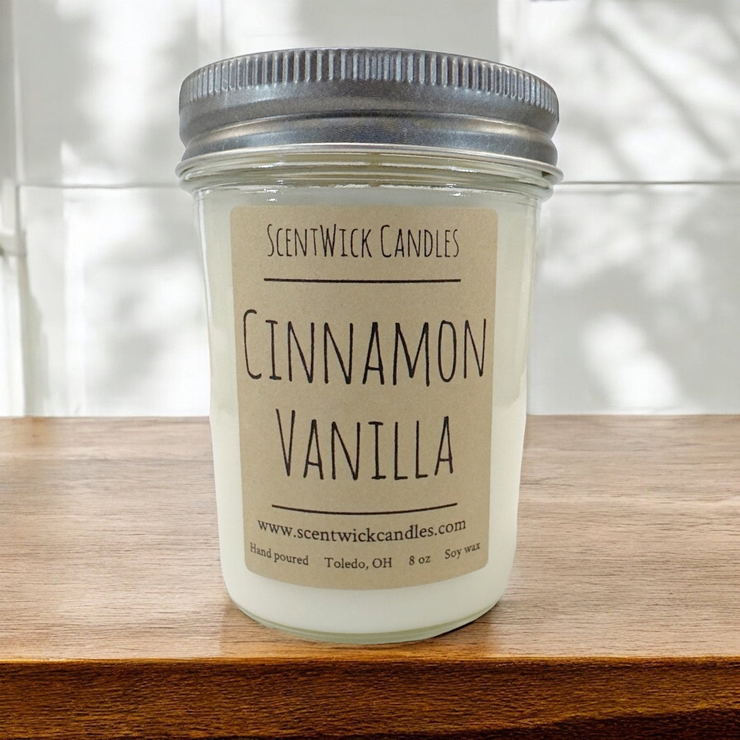 Cinnamon Vanilla Candle - ScentWick Candles