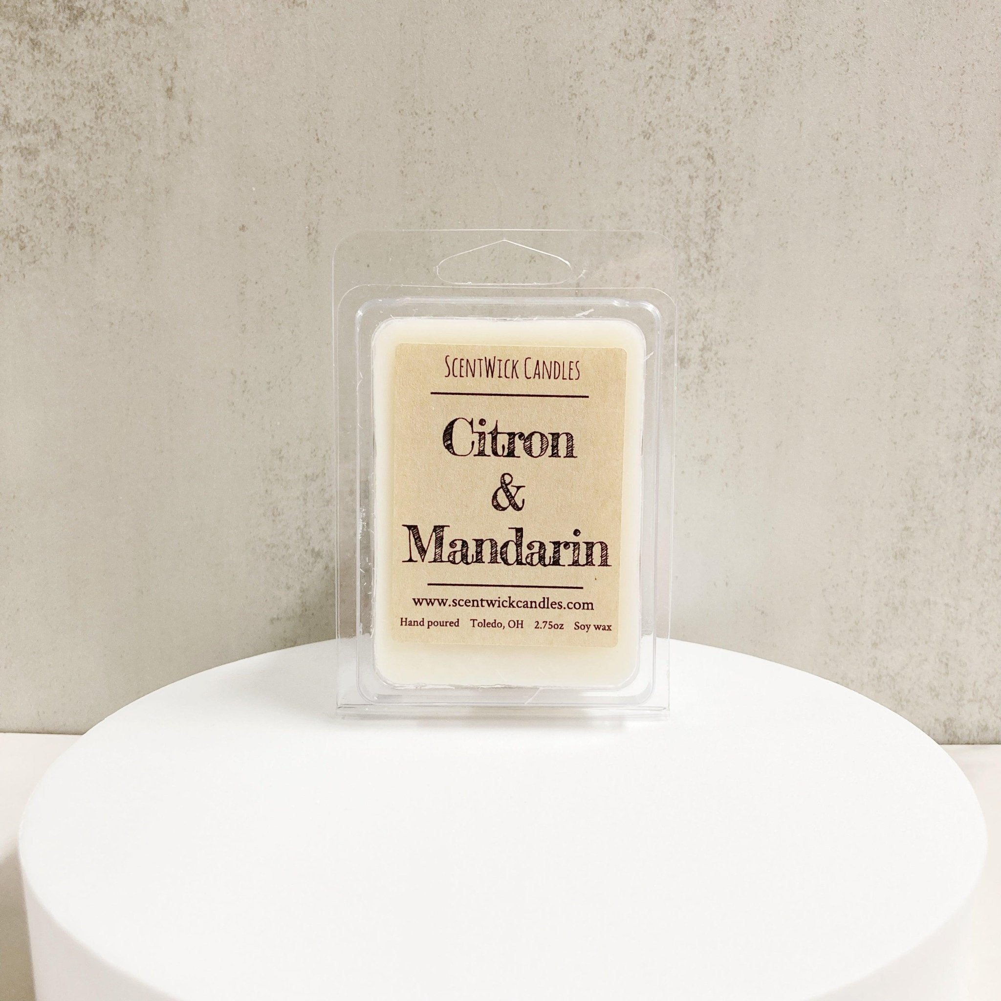 Citron Mandarin Wax Melt - ScentWick Candles