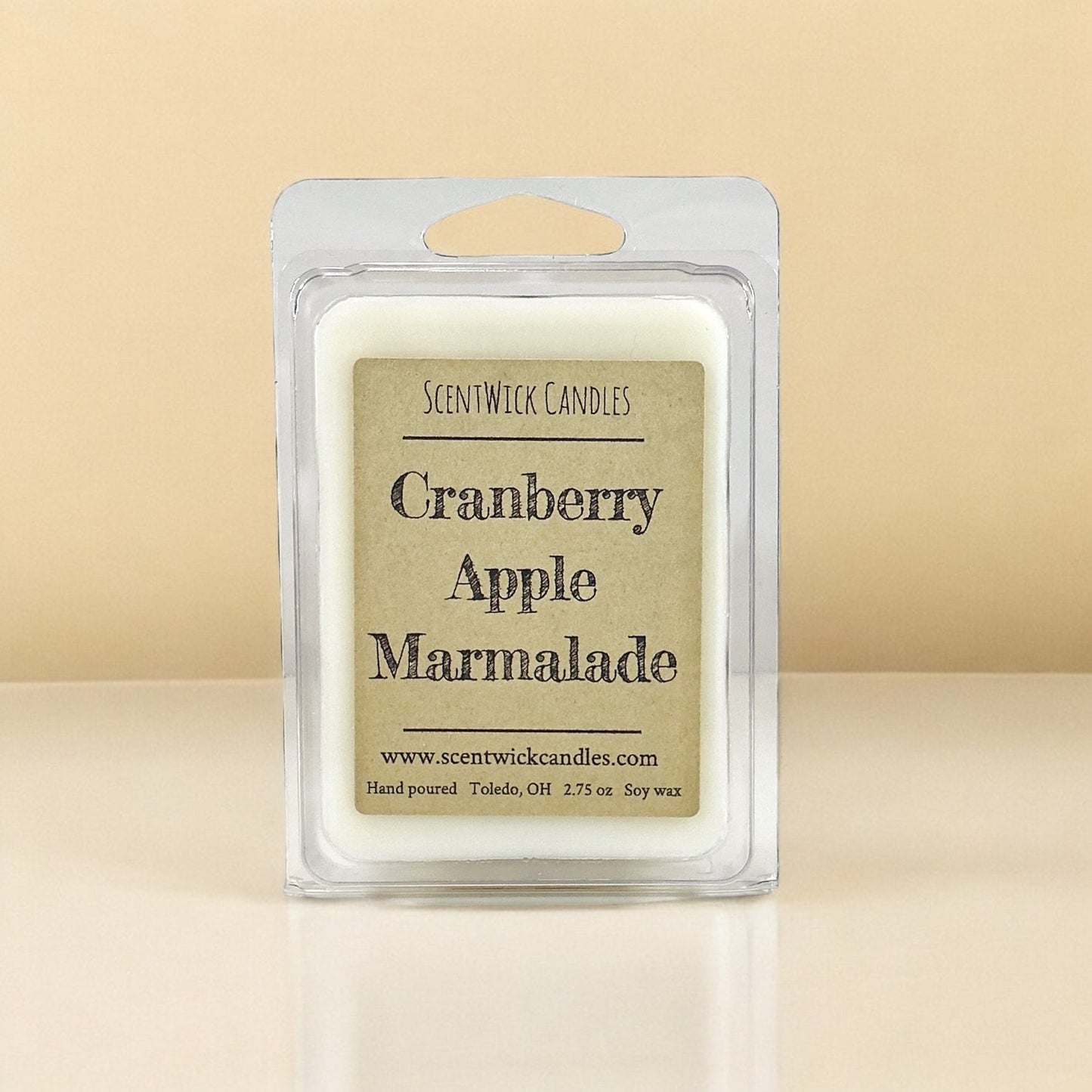 Cranberry Apple Marmalade Wax Melt - ScentWick Candles