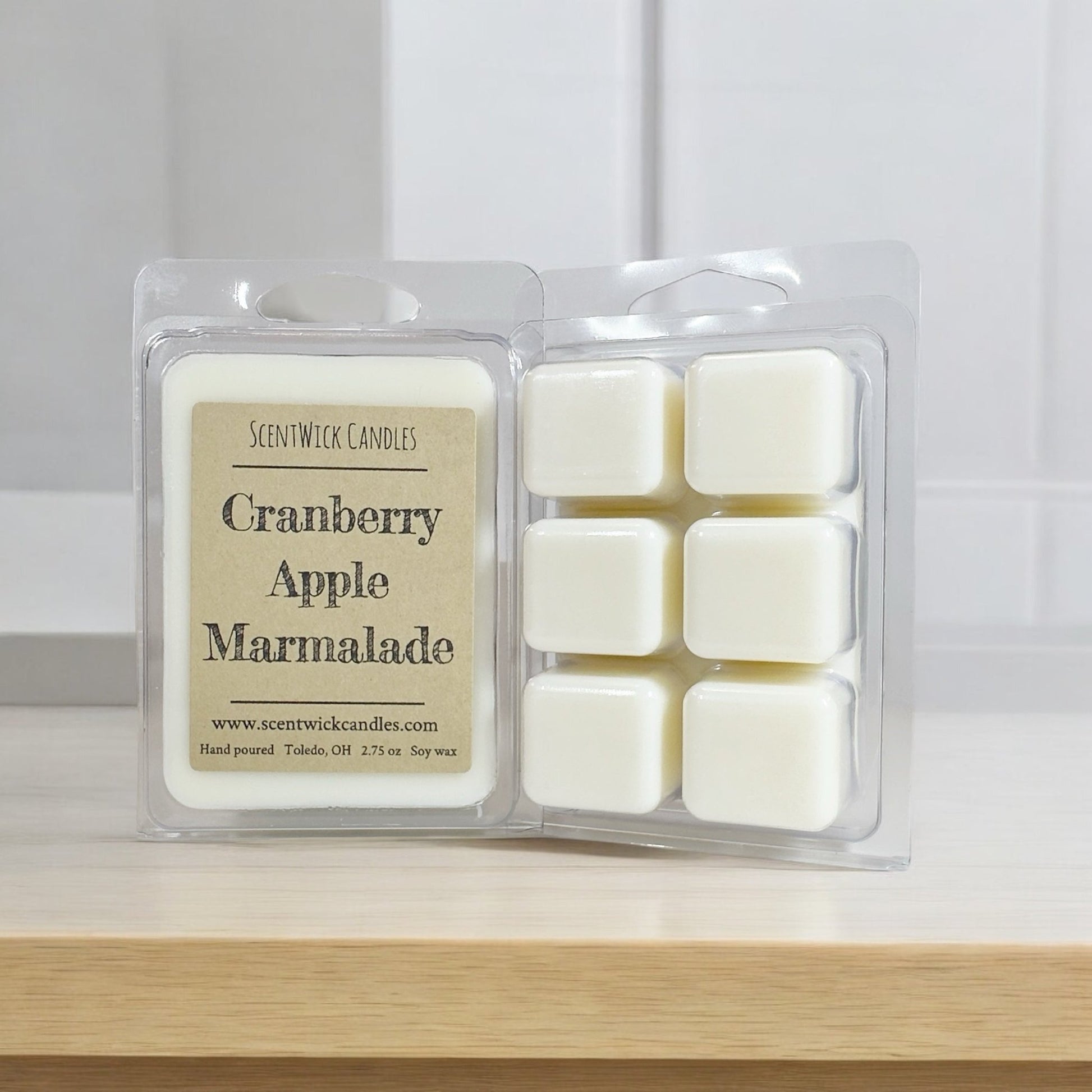 Cranberry Apple Marmalade Wax Melt - ScentWick Candles