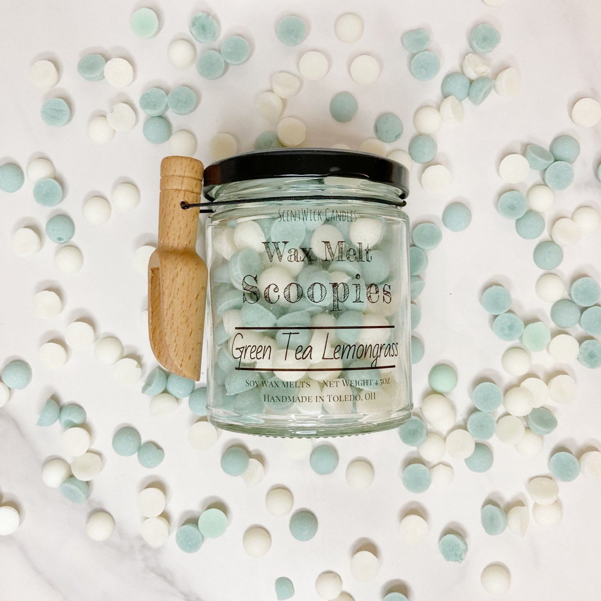 Green Tea Lemongrass Wax Melt Scoopies - ScentWick Candles
