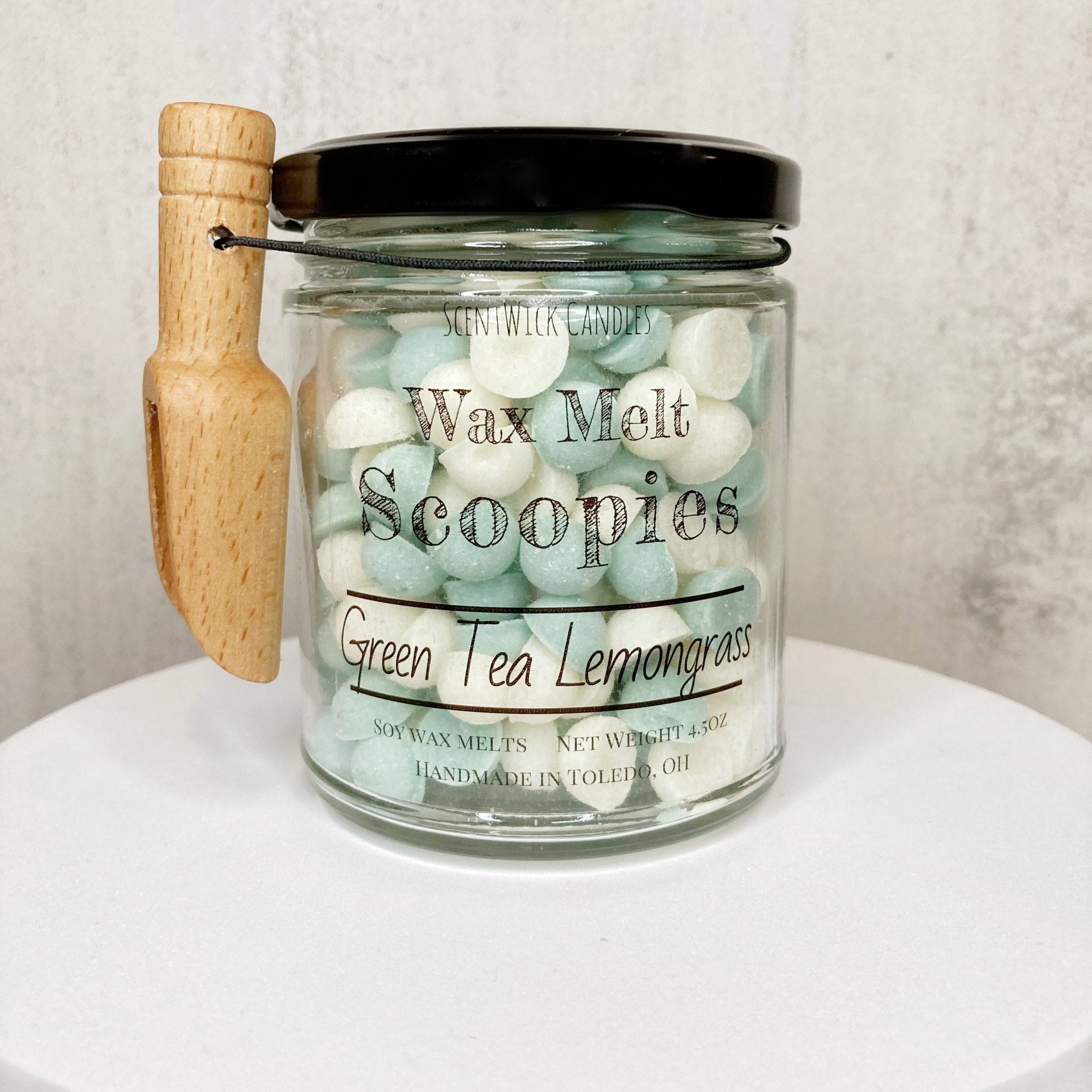 Green Tea Lemongrass Wax Melt Scoopies - ScentWick Candles