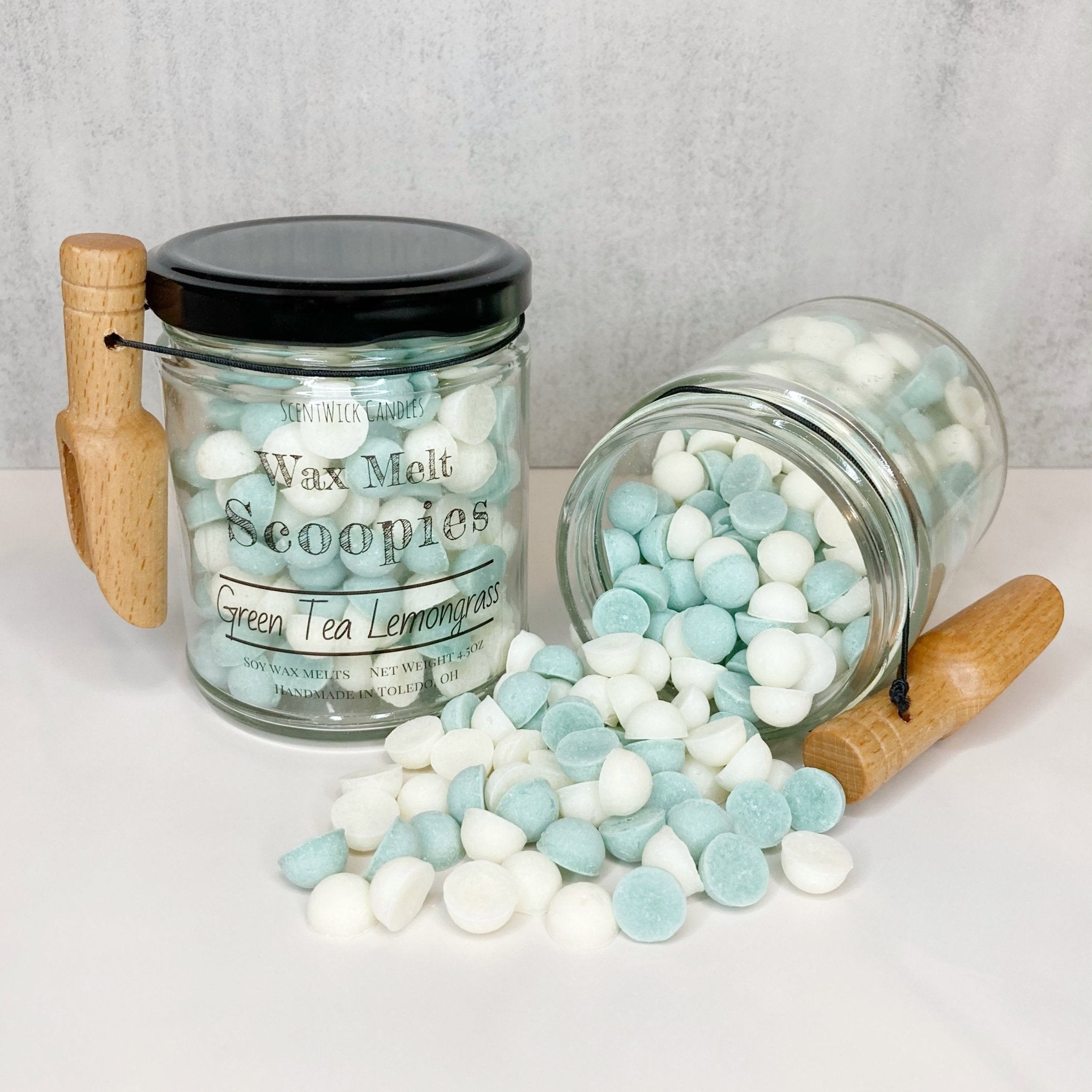 Green Tea Lemongrass Wax Melt Scoopies - ScentWick Candles
