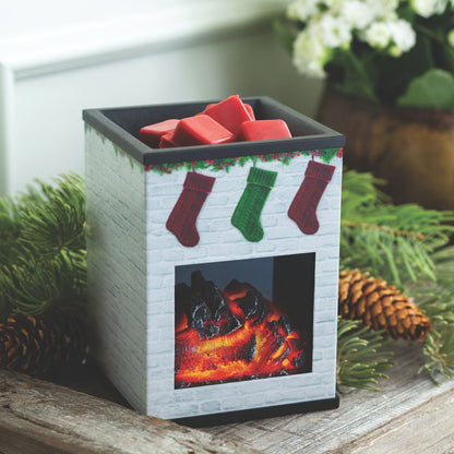Holiday Fireplace Illumination Wax Melt Warmer - SCENTWICK CANDLES