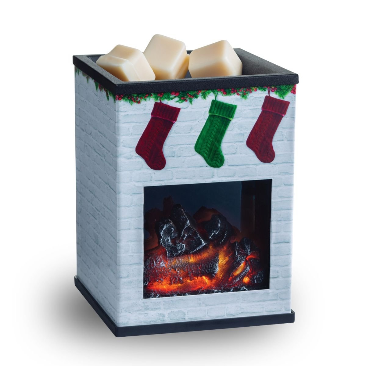 Holiday Fireplace Illumination Wax Melt Warmer - SCENTWICK CANDLES