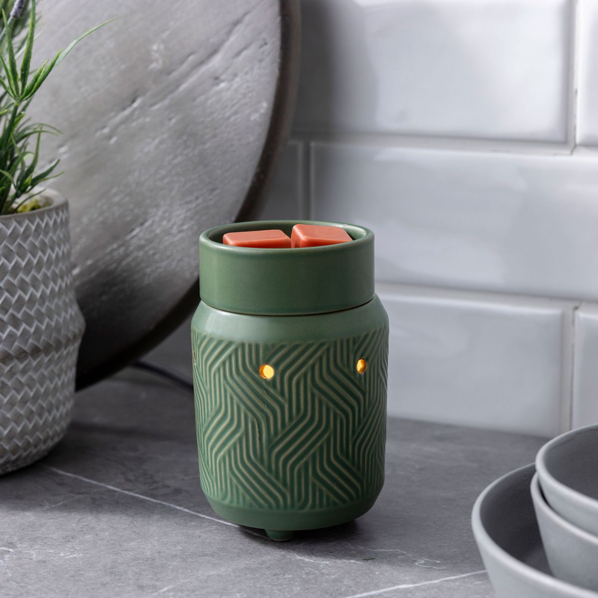 Jade Midsize Illumination Fragrance Warmer - SCENTWICK CANDLES