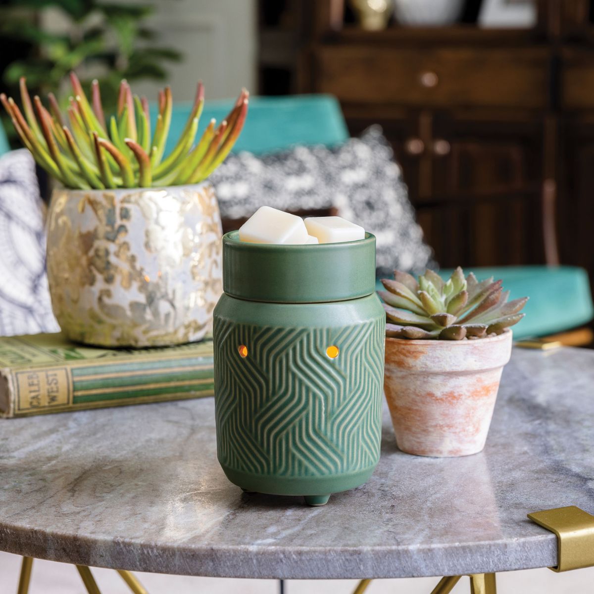 Jade Midsize Illumination Fragrance Warmer - SCENTWICK CANDLES
