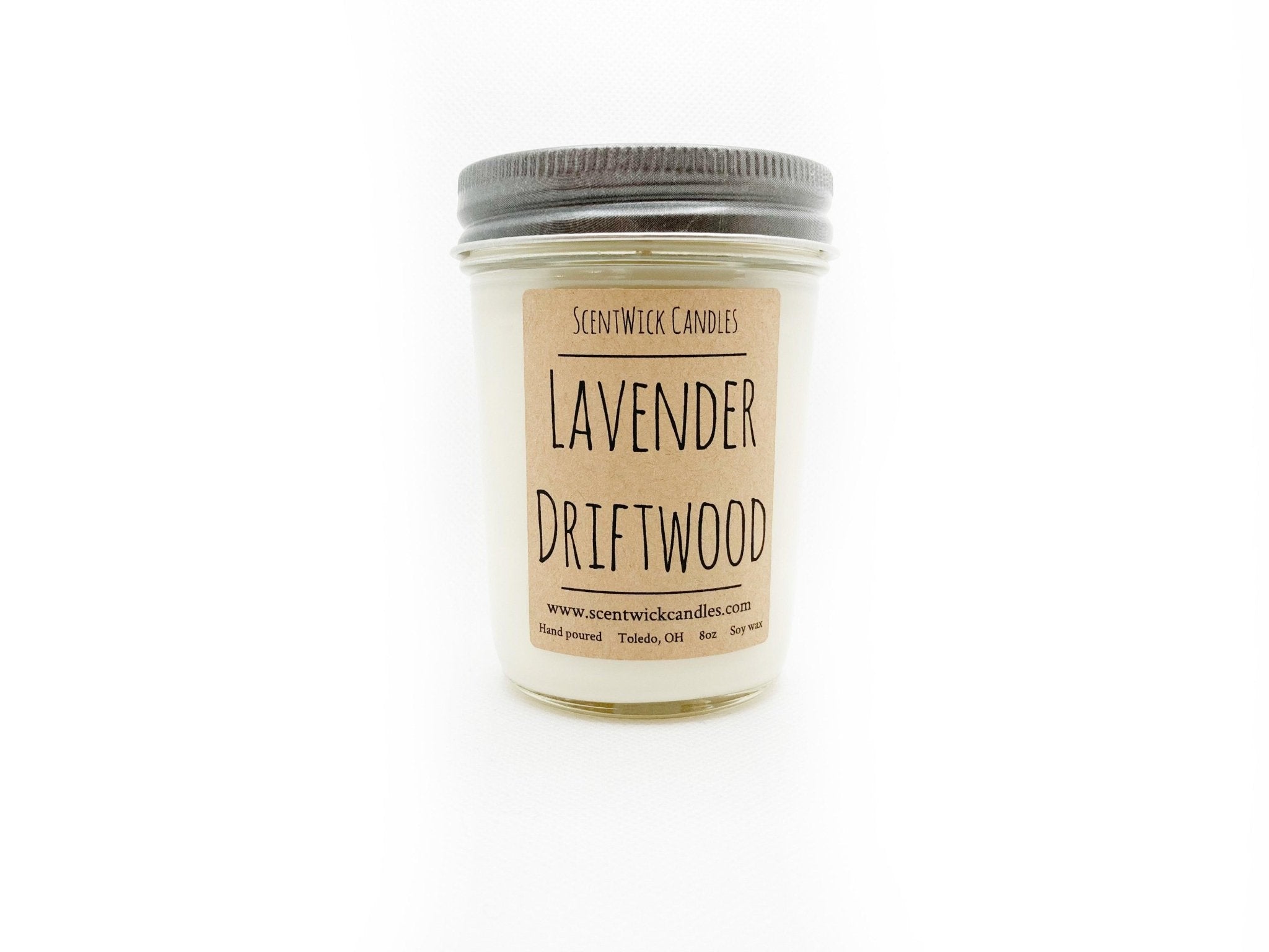 Lavender Driftwood Candle - ScentWick Candles