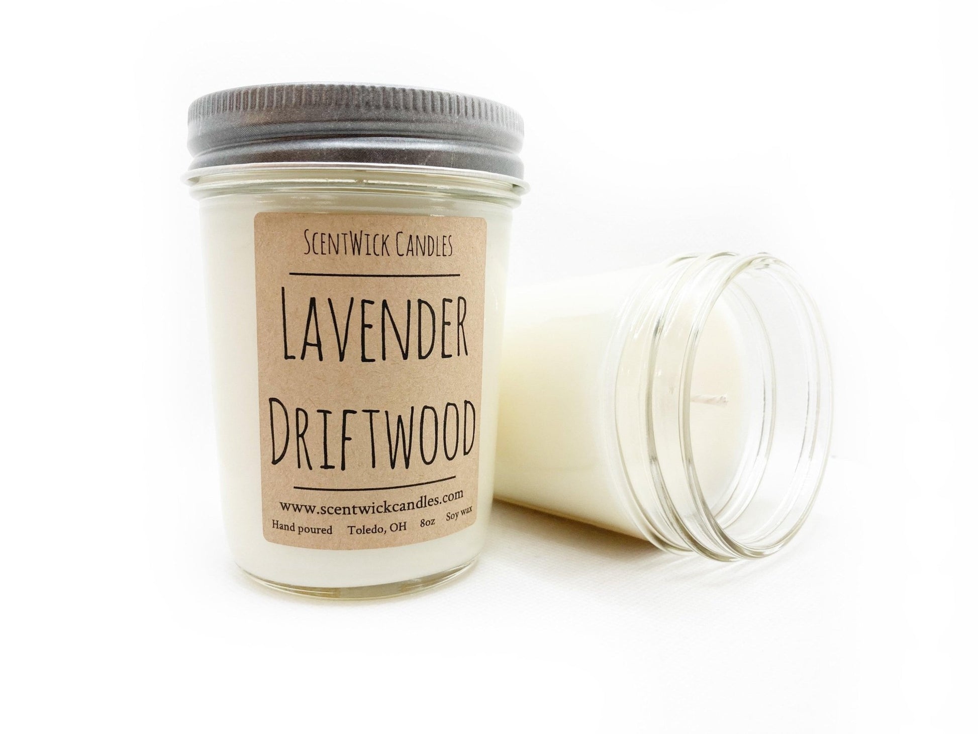 Lavender Driftwood Candle - ScentWick Candles