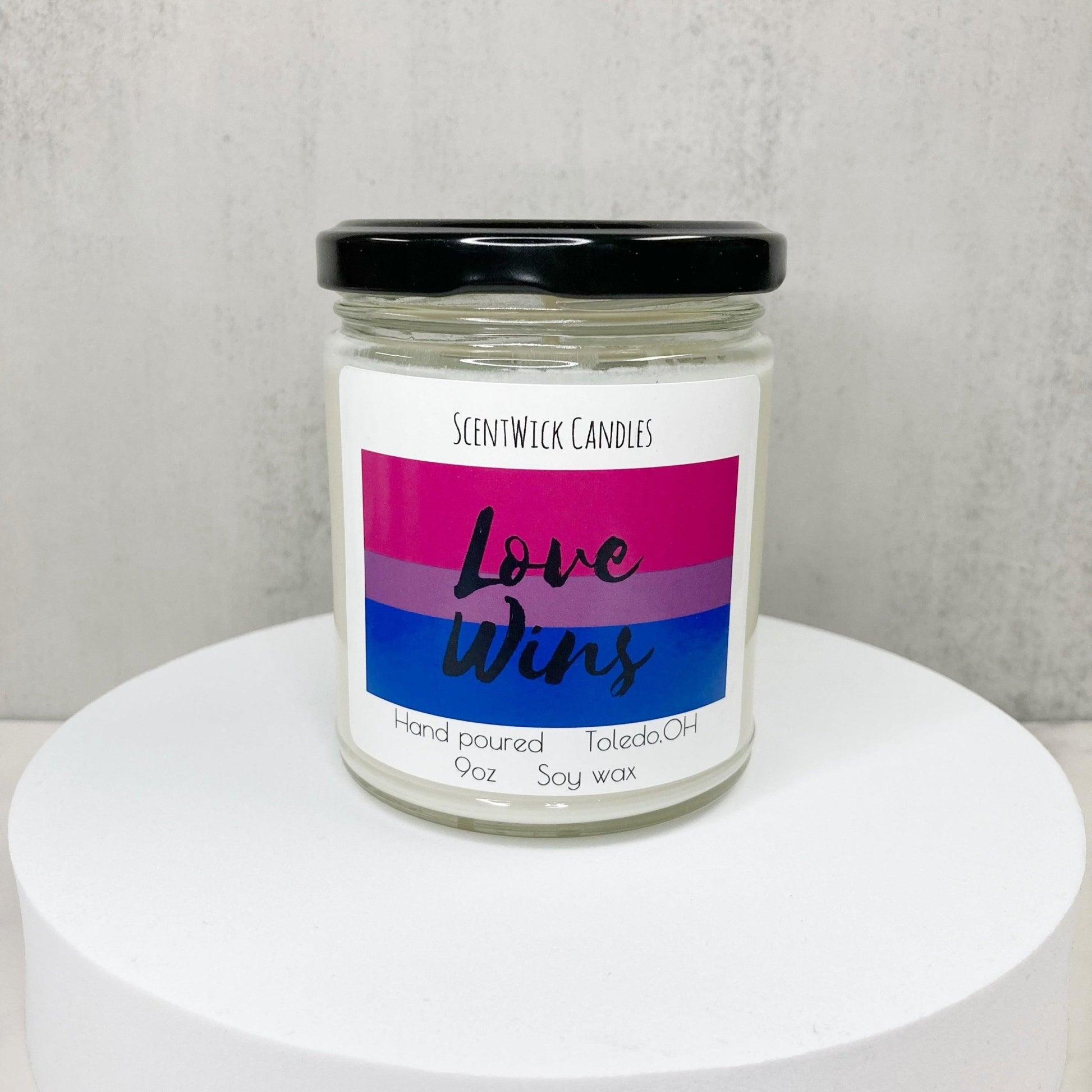 LGBTQ Bisexual Pride Candle - ScentWick Candles