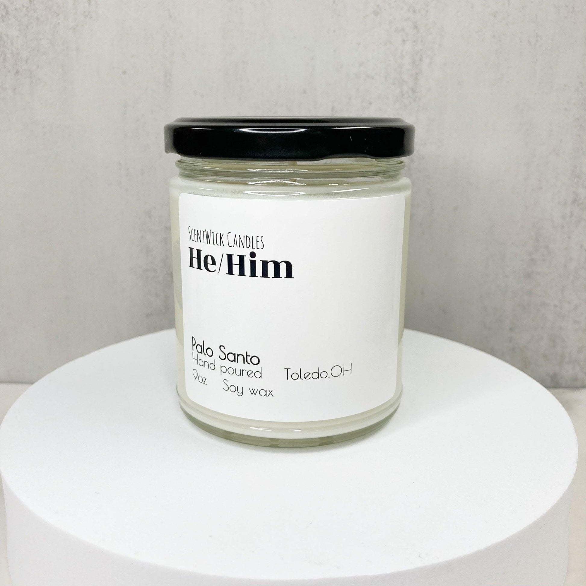 LGBTQ He/Him Pronouns Pride Candle - ScentWick Candles
