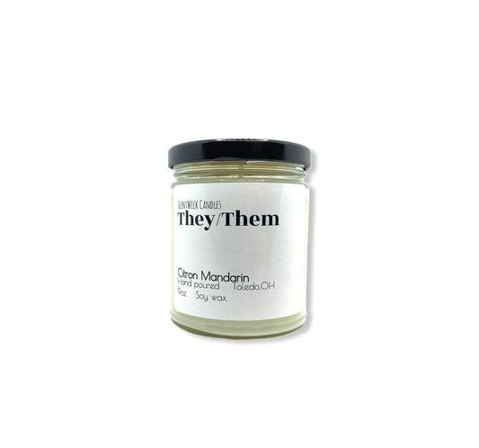 LGBTQ They/Them Pronouns Pride Candle - ScentWick Candles