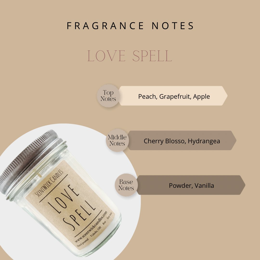 Love Spell Candle - ScentWick Candles