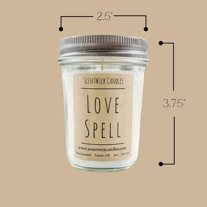 Love Spell Candle - ScentWick Candles