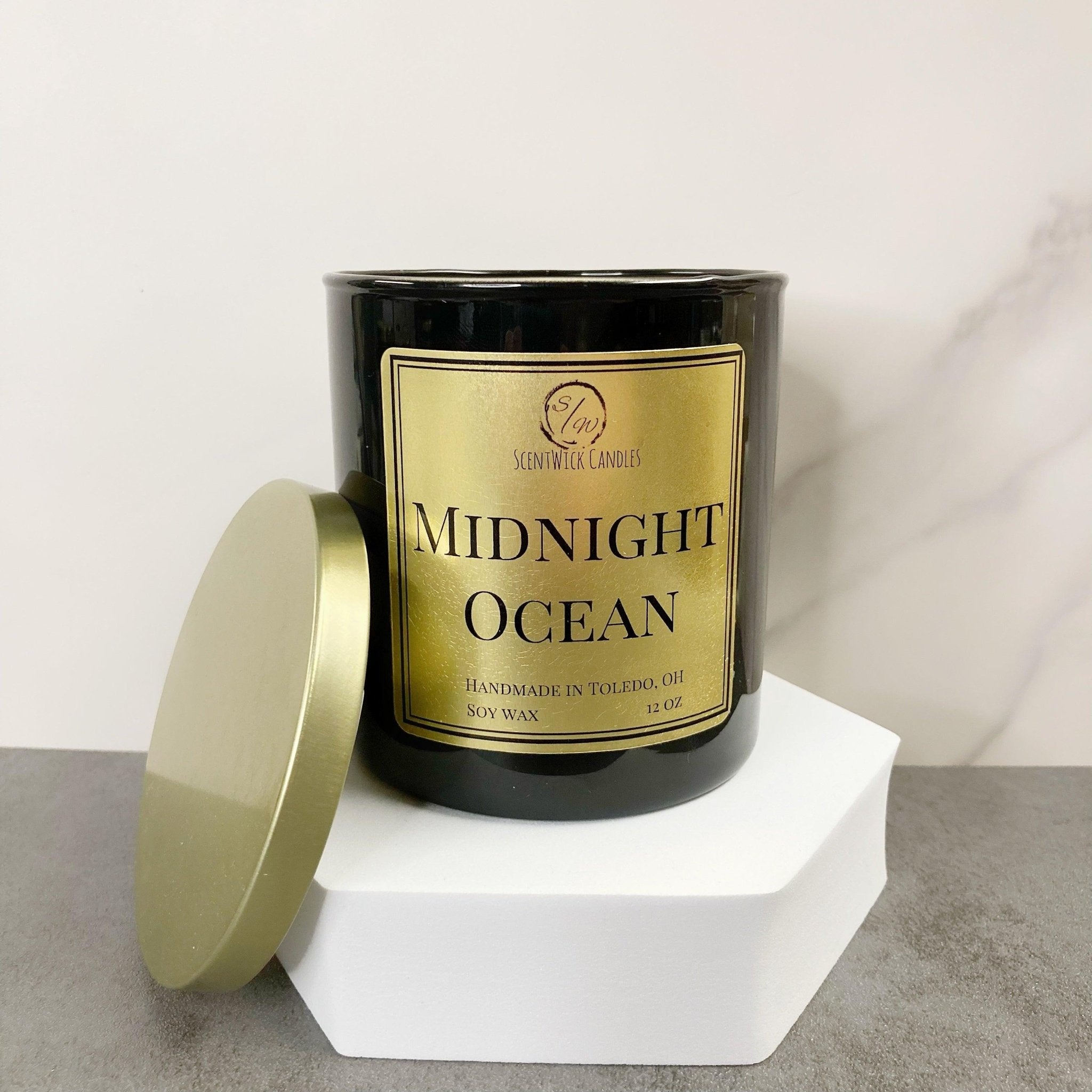 Midnight Ocean | The Copper & Gold Collection - ScentWick Candles