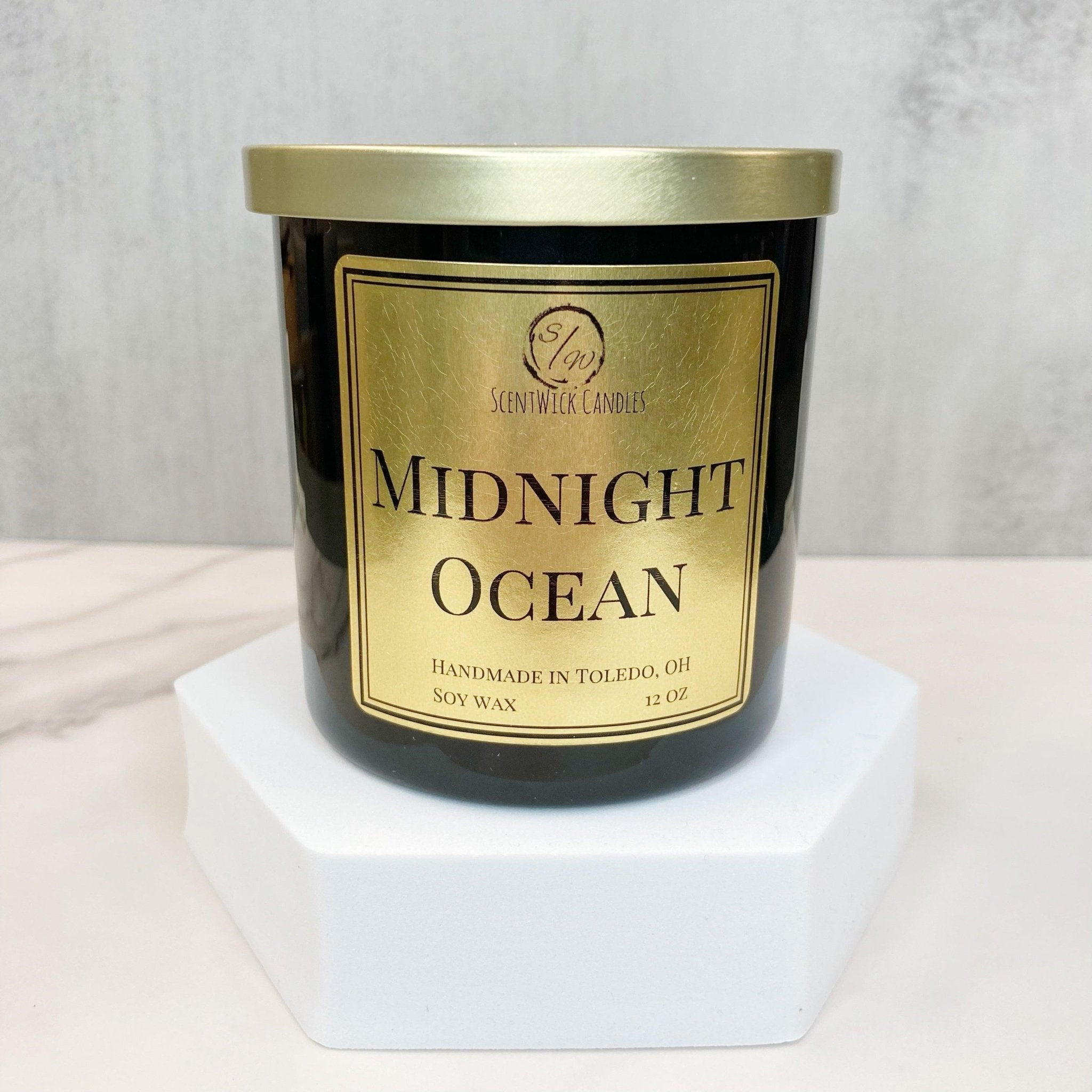 Midnight Ocean | The Copper & Gold Collection - ScentWick Candles