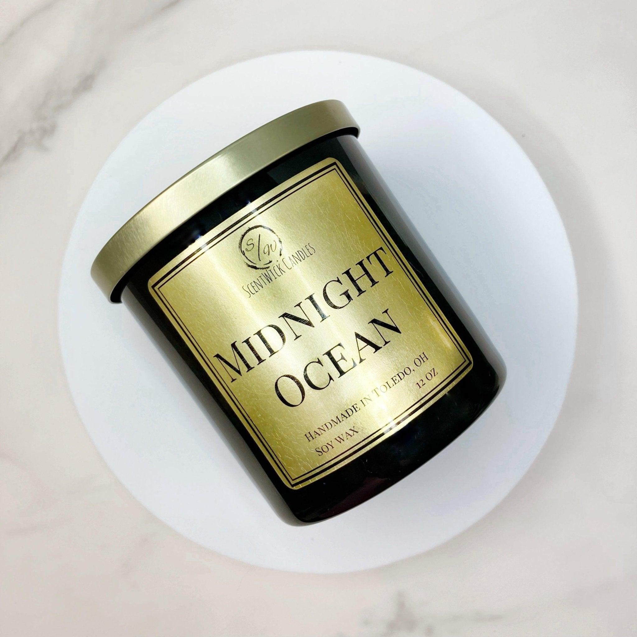 Midnight Ocean | The Copper & Gold Collection - ScentWick Candles