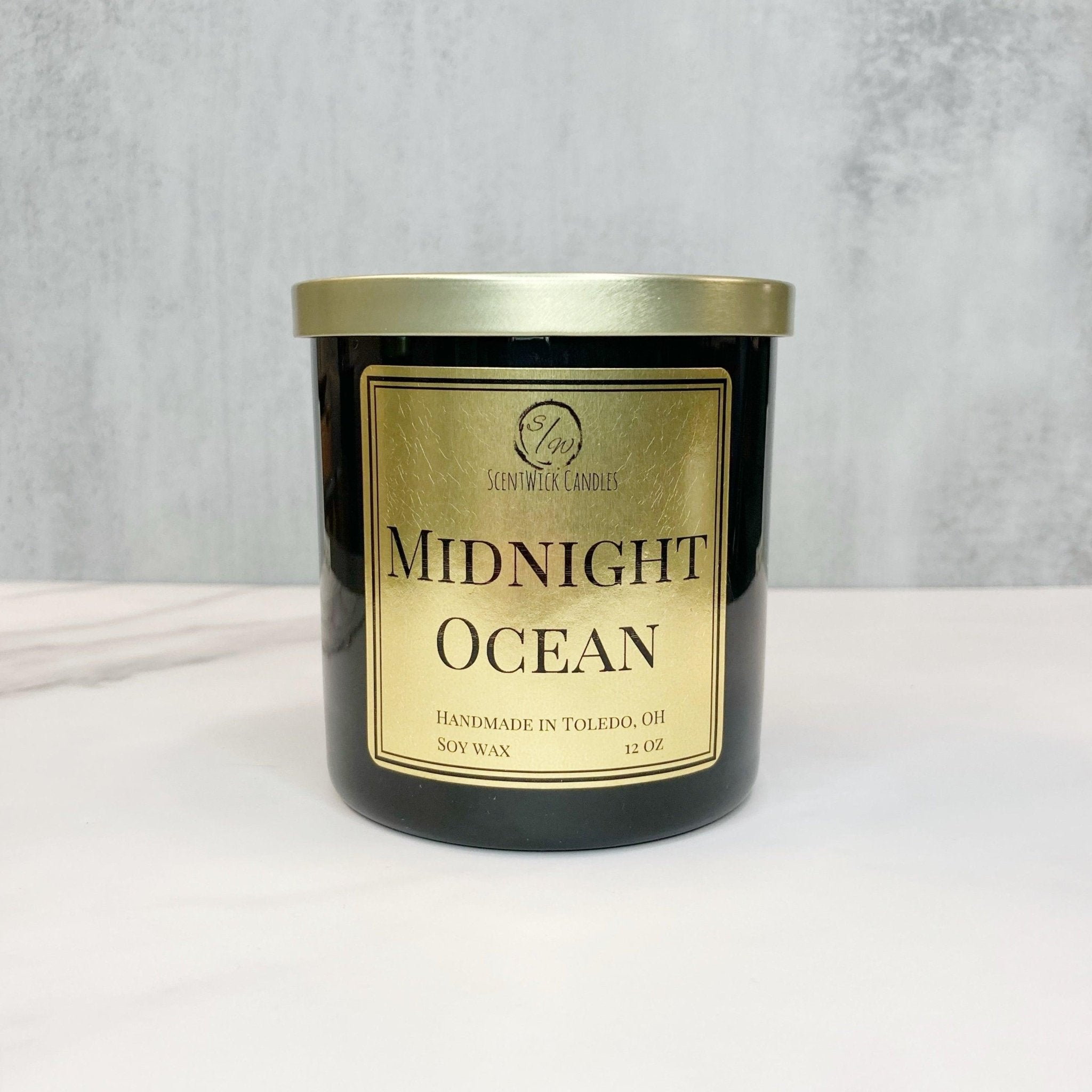Midnight Ocean | The Copper & Gold Collection - ScentWick Candles