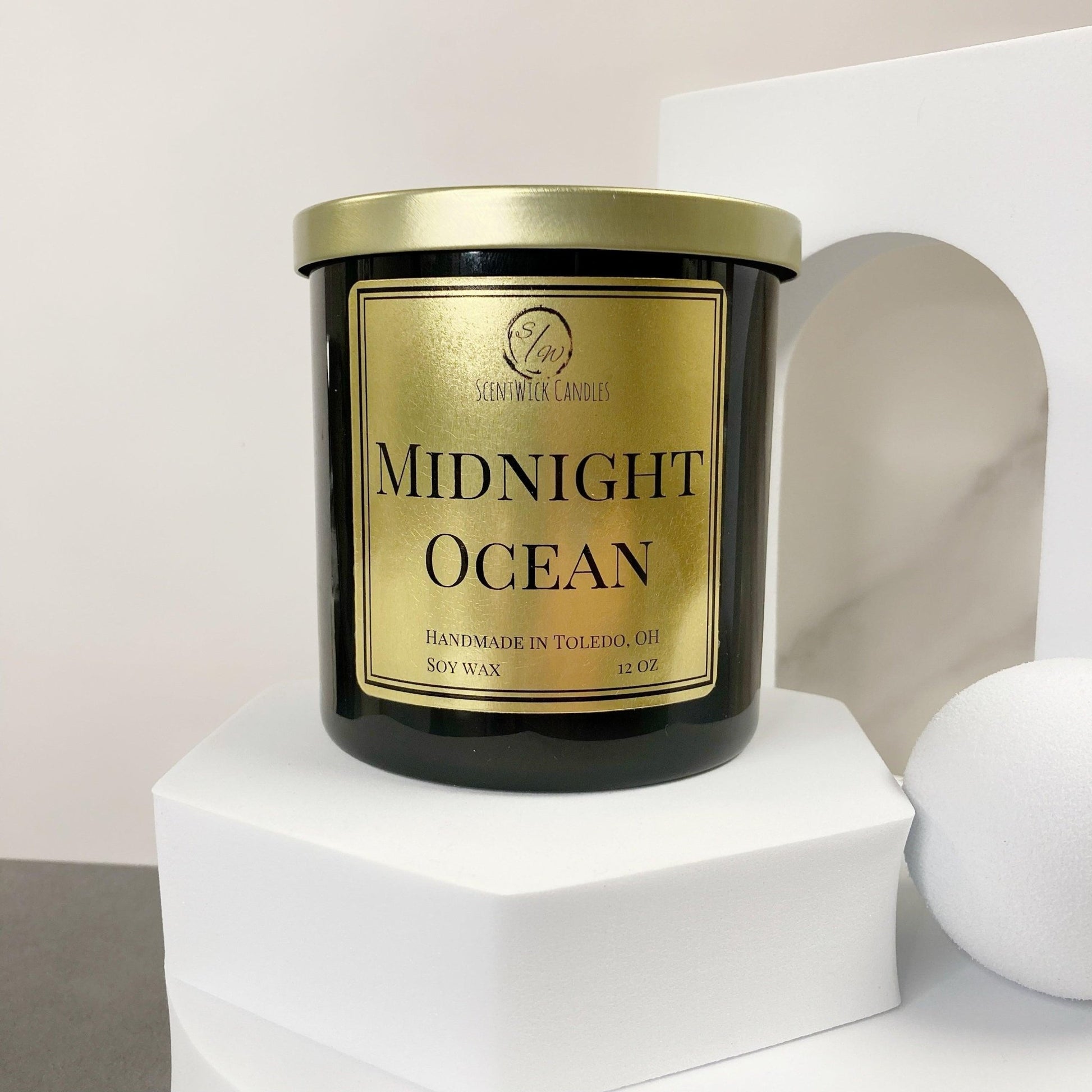 Midnight Ocean | The Copper & Gold Collection - ScentWick Candles
