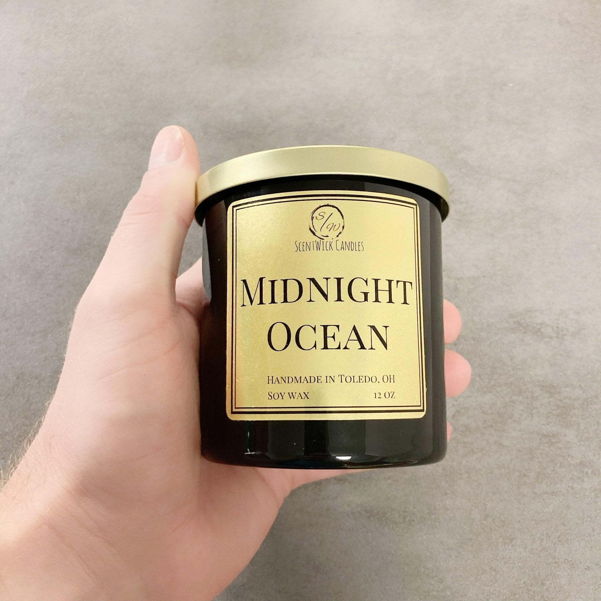 Midnight Ocean | The Copper & Gold Collection - ScentWick Candles
