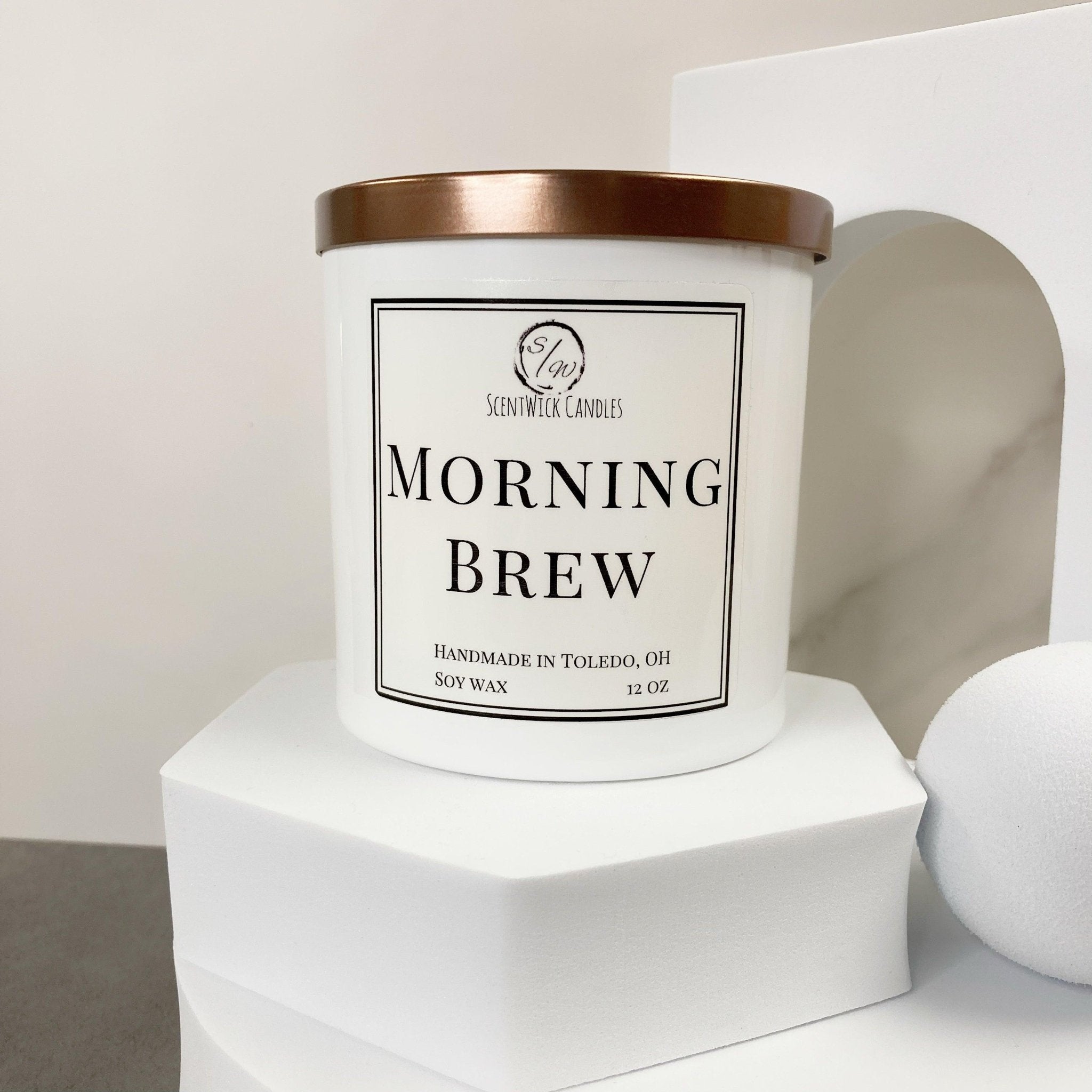 Morning Brew Candle | The Copper & Gold Collection - ScentWick Candles